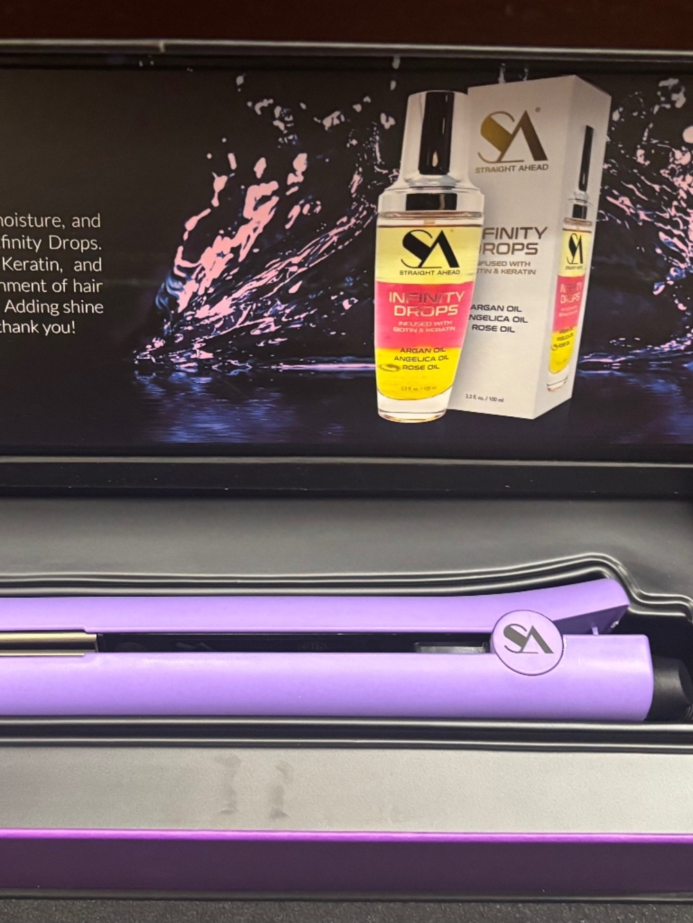 Straight Ahead curling/straightening iron